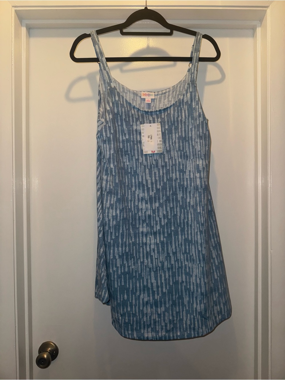 Blue Patterned Lynn Romper - Lularoe